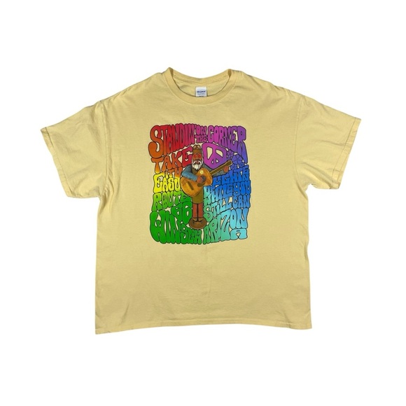 Vintage Style Eagles Take It Easy Route 66 Winslow Arizona Tee XL - Picture 2 of 11